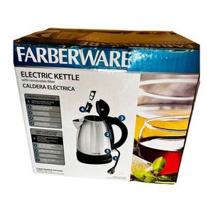 1.7L Stainless Steel Electric Tea Kettle Hot Water Boil Kettle  W/ Auto Shut-Off